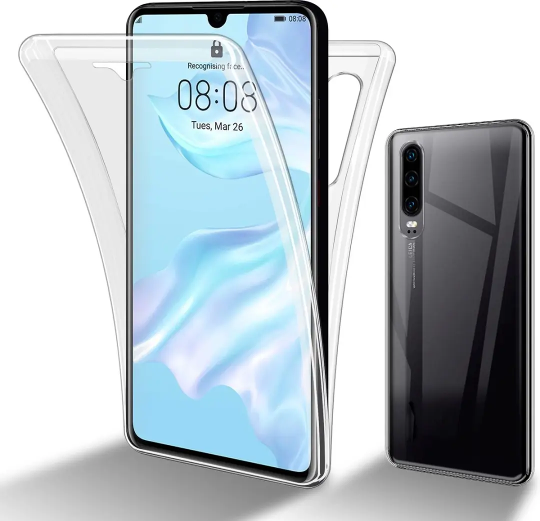 Cadorabo Hoesje geschikt voor Huawei P30 in TRANSPARANT