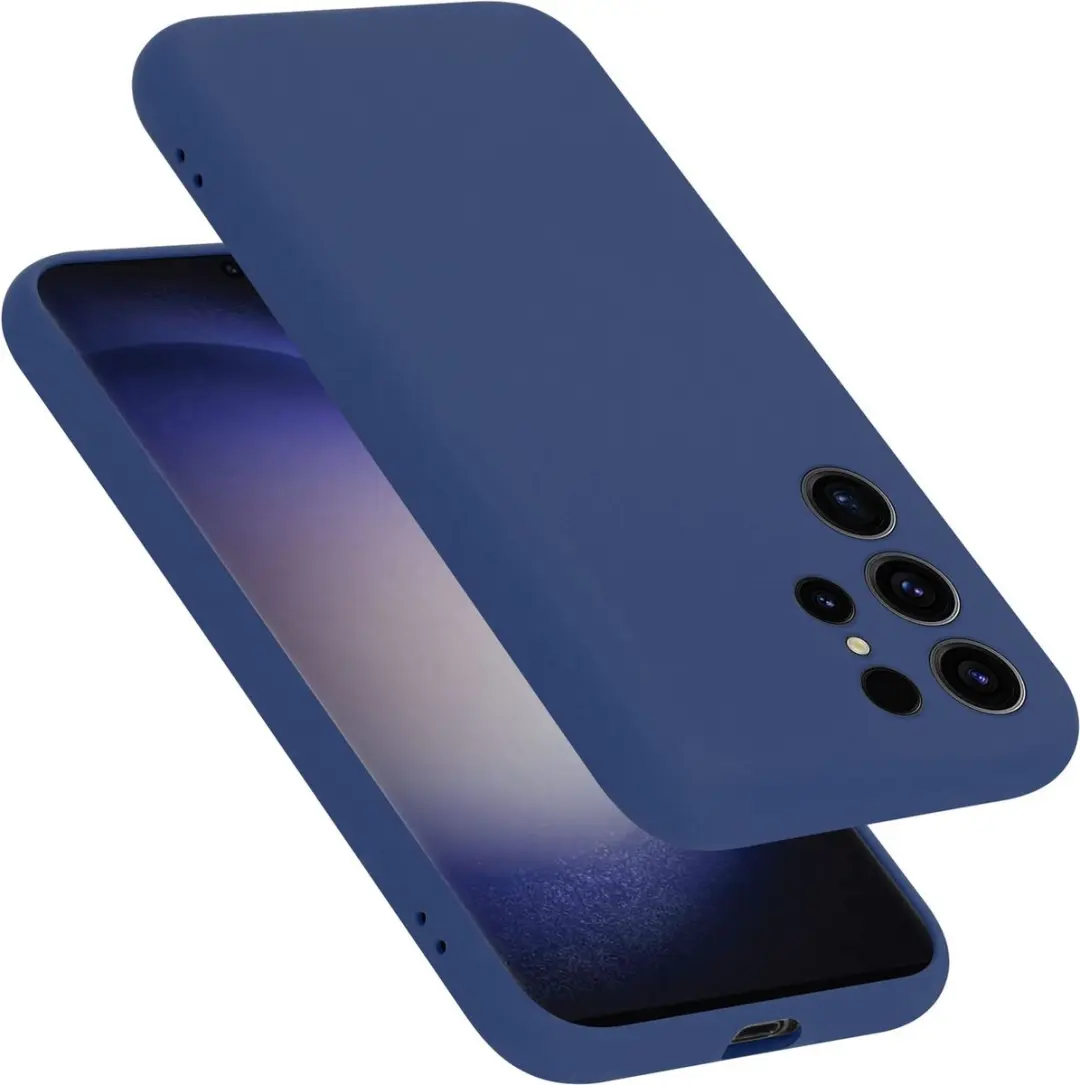 Cadorabo Hoesje geschikt voor Samsung Galaxy S23 ULTRA in LIQUID BLAUW