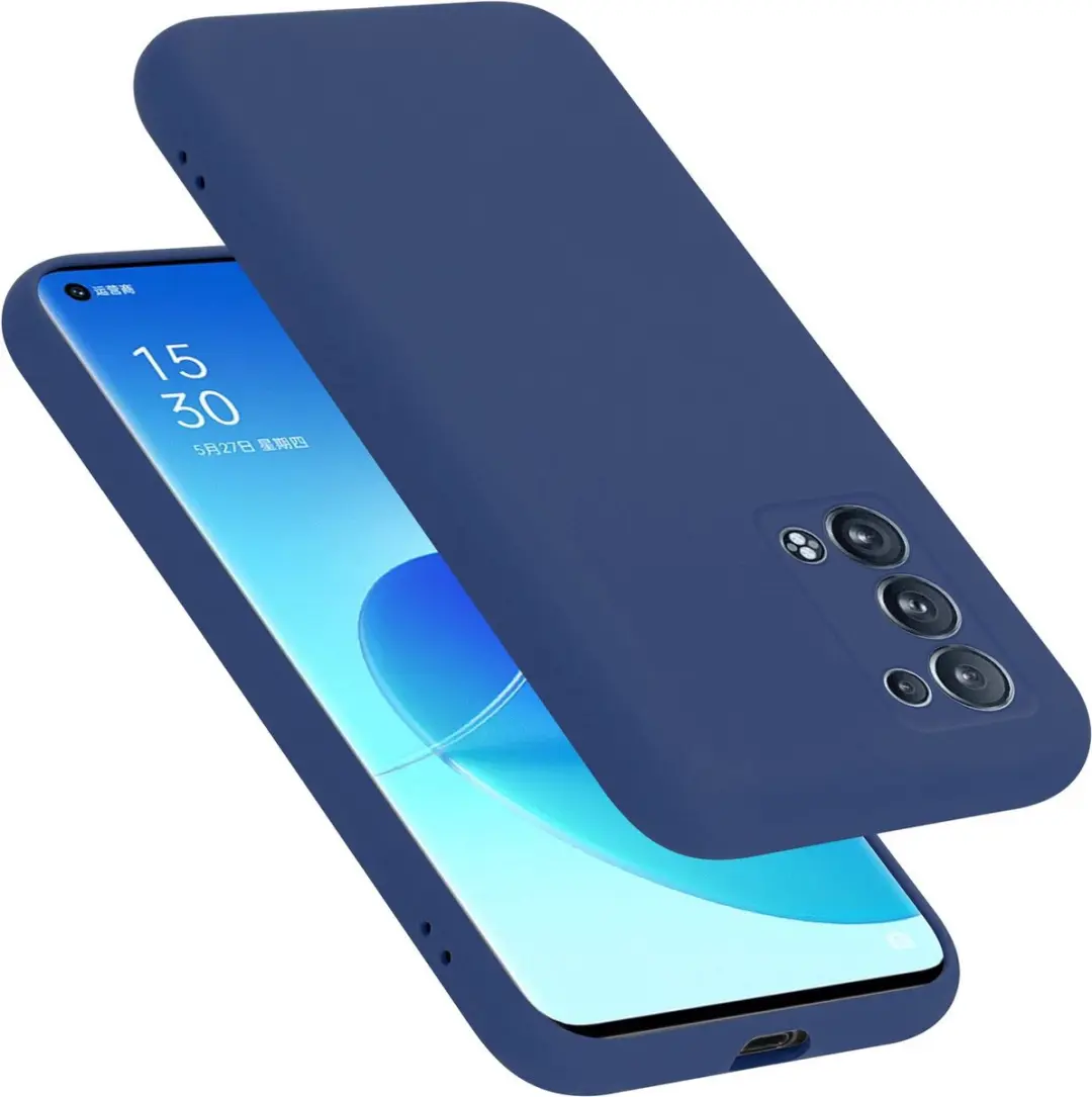 Cadorabo Hoesje geschikt voor Oppo Reno6 PRO 5G in LIQUID BLAUW