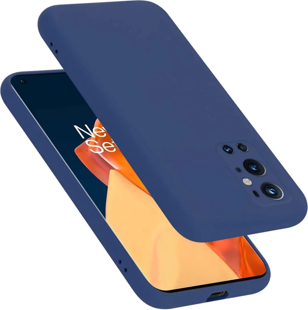 Cadorabo Hoesje geschikt voor OnePlus 9 PRO in LIQUID BLAUW