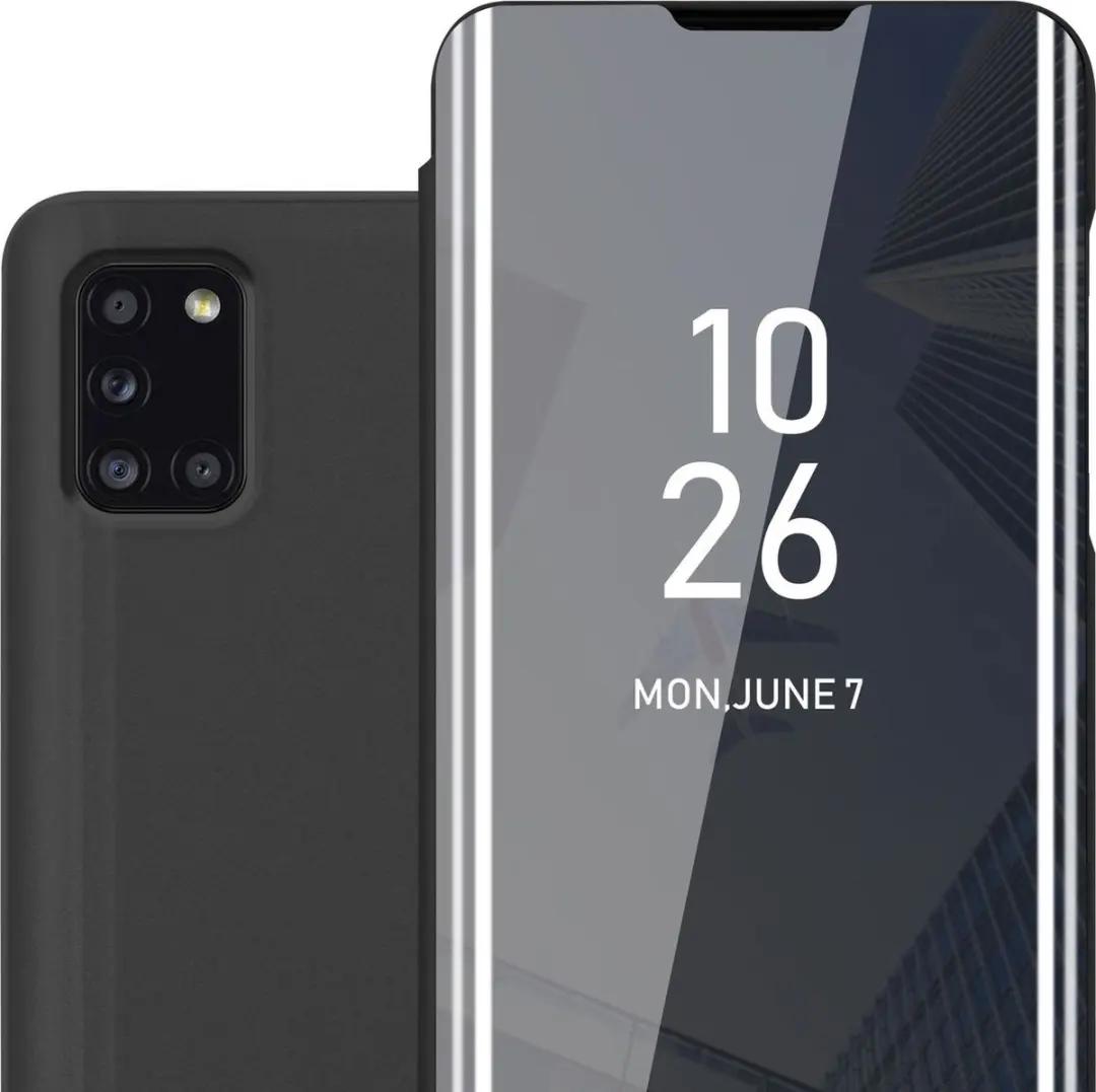 Cadorabo Hoesje geschikt voor Samsung Galaxy A31 in TOERMALIJN ZWART