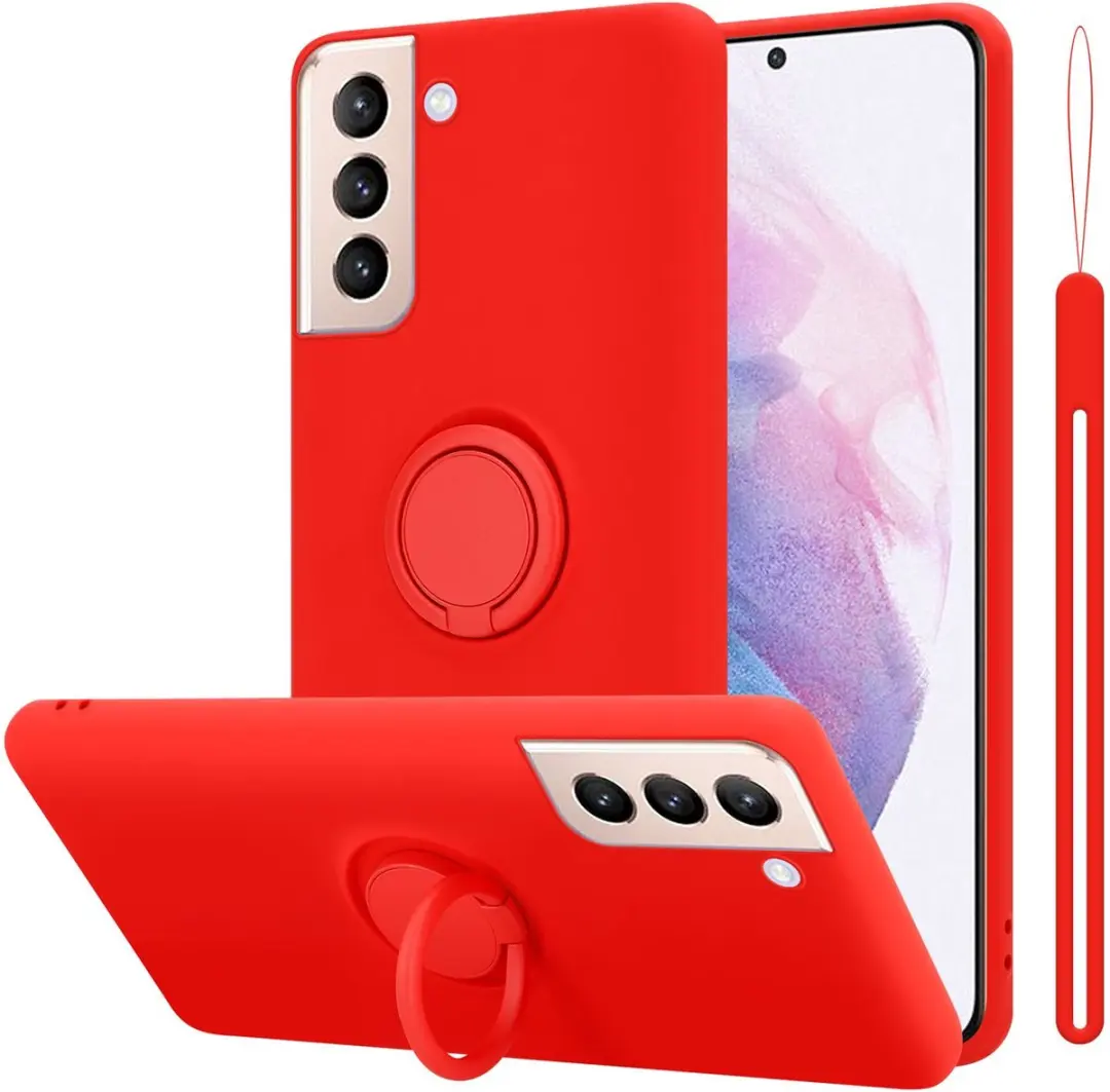 Cadorabo Hoesje geschikt voor Samsung Galaxy S24 PLUS in LIQUID ROOD