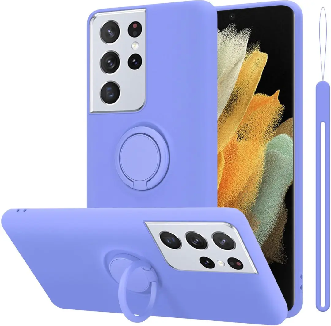 Cadorabo Hoesje geschikt voor Samsung Galaxy S24 ULTRA in LIQUID LICHT PAARS