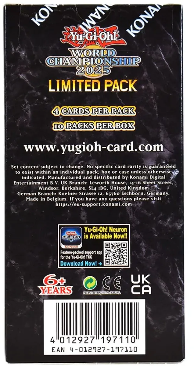 Konami Yu-Gi-Oh! Limited Pack World Championship 2025 Booster Box