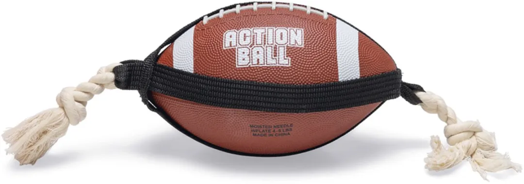 Beeztees Action Rugbybal Hondenspeelgoed 21,5x21,5x15cm