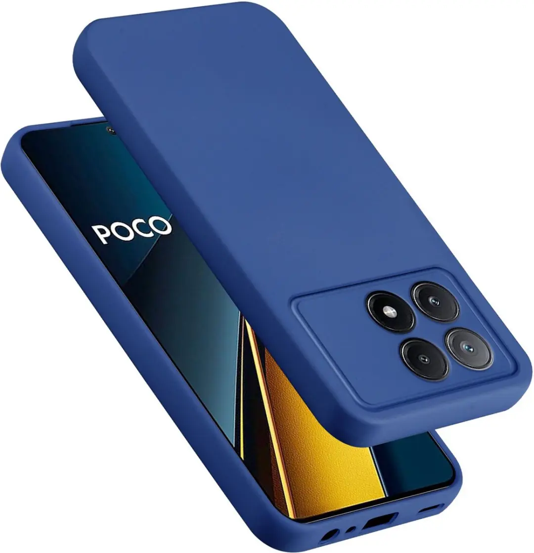Cadorabo Hoesje geschikt voor Xiaomi Poco X6 Pro in LIQUID BLAUW