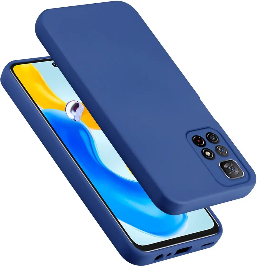 Cadorabo Hoesje geschikt voor Redmi Note 11s 5G in LIQUID BLAUW