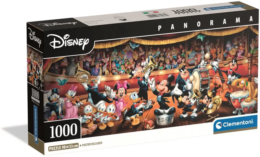 Clementoni Disney Orchestra Panorama Puzzel 1000 Stukjes