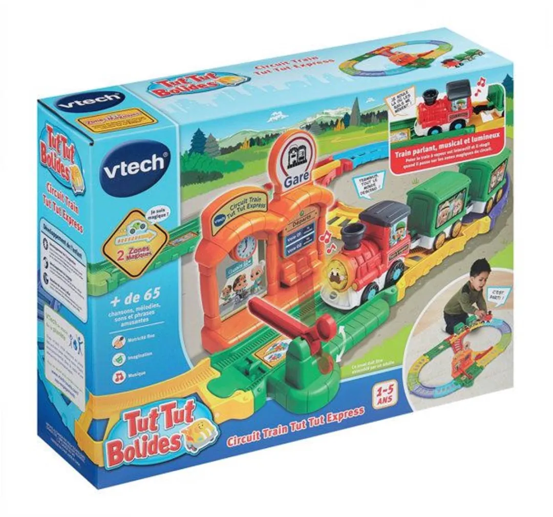 VTECH - TUT TUT BOLIDES - TUT TUT EXPRESS TRAIN CIRCUIT (+ PETER STOOMTREIN) - Meerkleurig