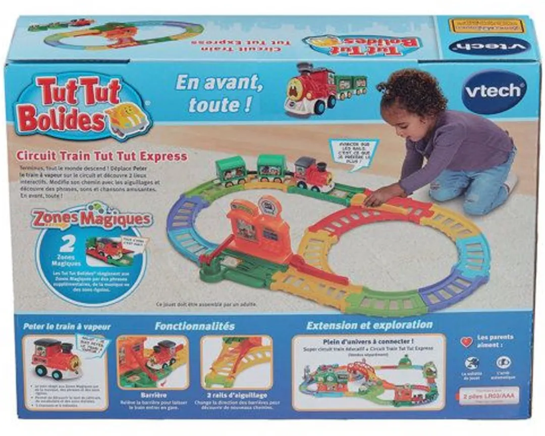 VTECH - TUT TUT BOLIDES - TUT TUT EXPRESS TRAIN CIRCUIT (+ PETER STOOMTREIN) - Meerkleurig
