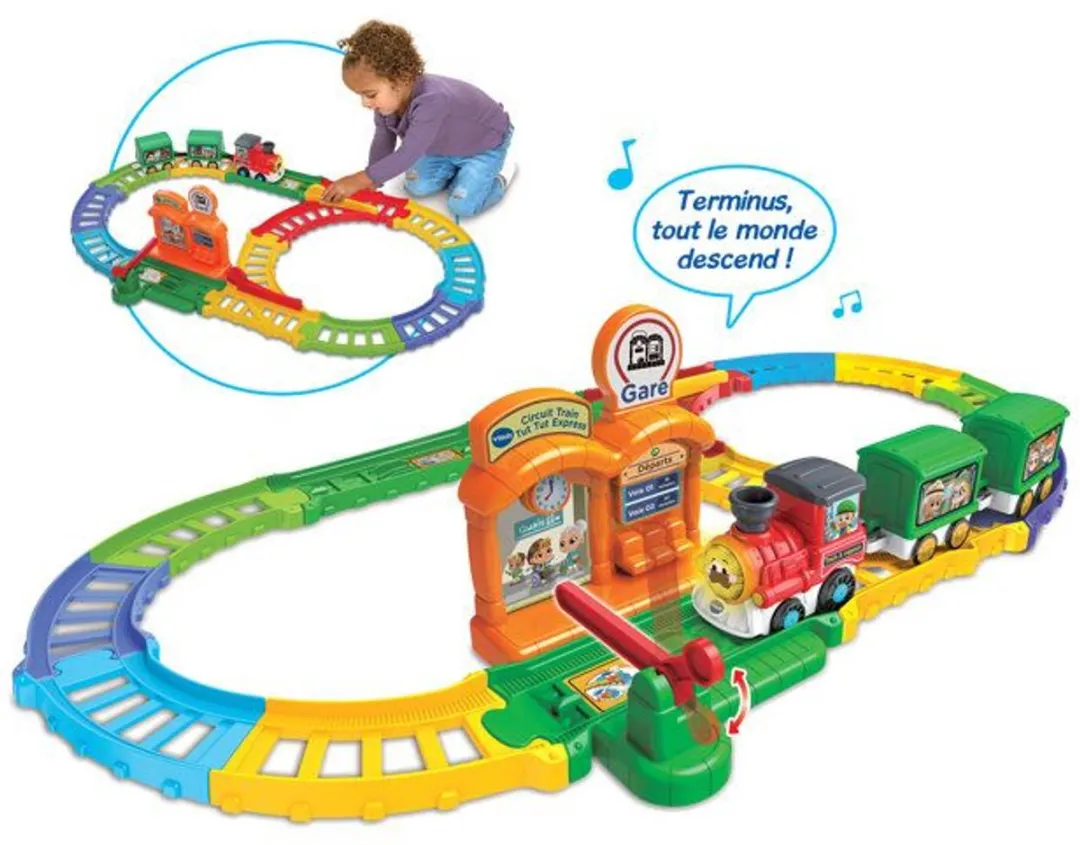 VTECH - TUT TUT BOLIDES - TUT TUT EXPRESS TRAIN CIRCUIT (+ PETER STOOMTREIN) - Meerkleurig