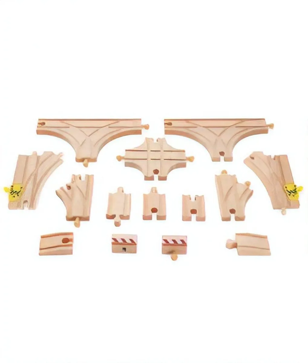 Hape E3733 Spoorwegbouwset - 14-delig - Veelkleurig