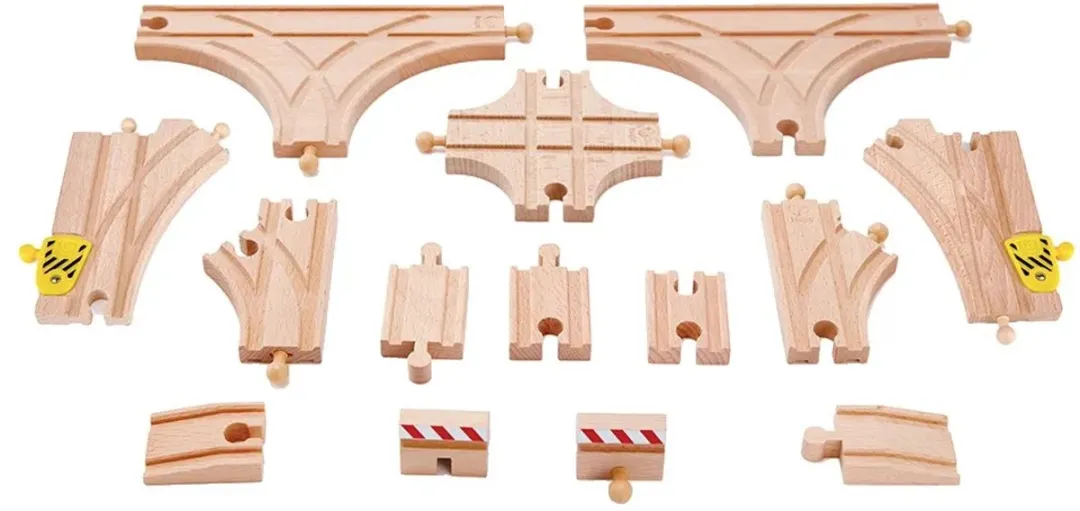Hape E3733 Spoorwegbouwset - 14-delig - Veelkleurig - afbeelding 6 van 6