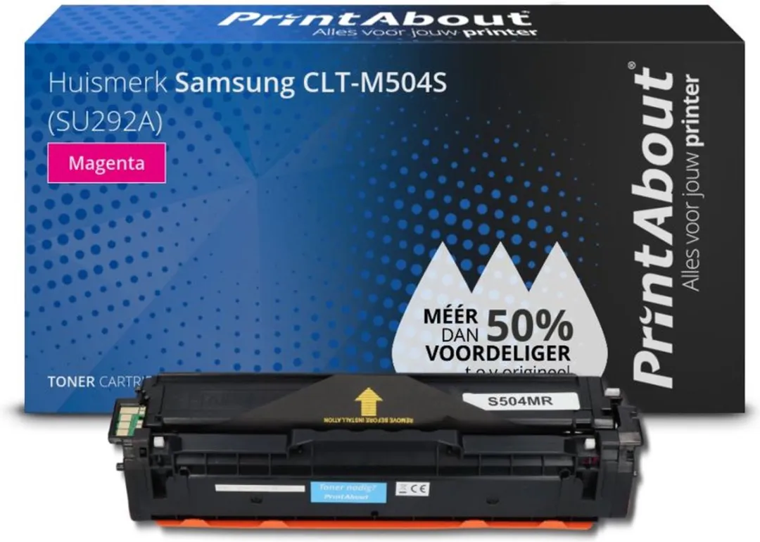 PrintAbout CLT-M504S Magenta Toner - 9.750 pagina's