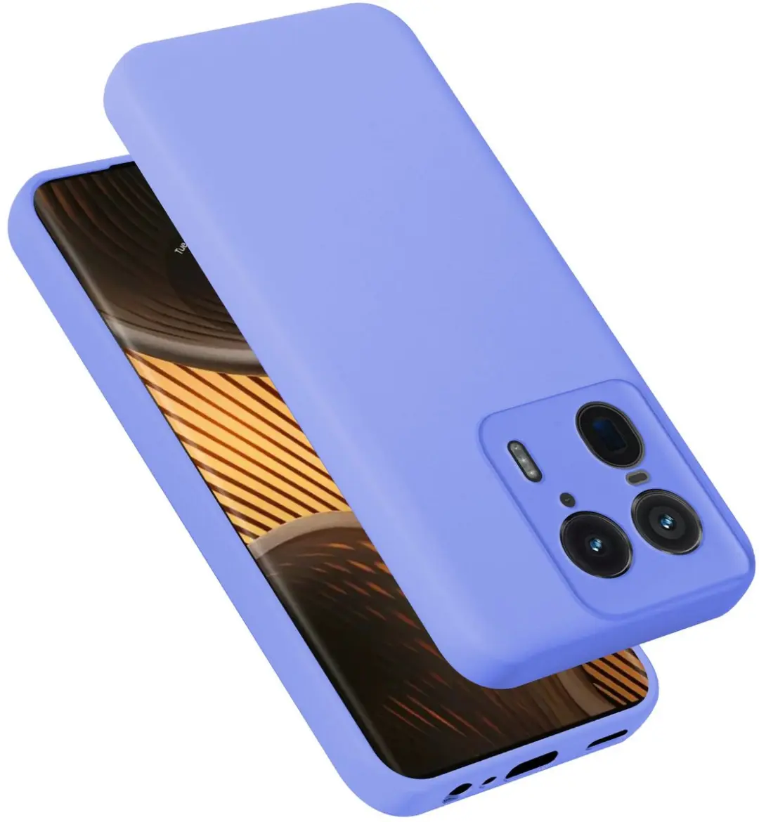 Cadorabo Hoesje geschikt voor Motorola Moto Edge 50 Ultra in LIQUID LICHT PAARS