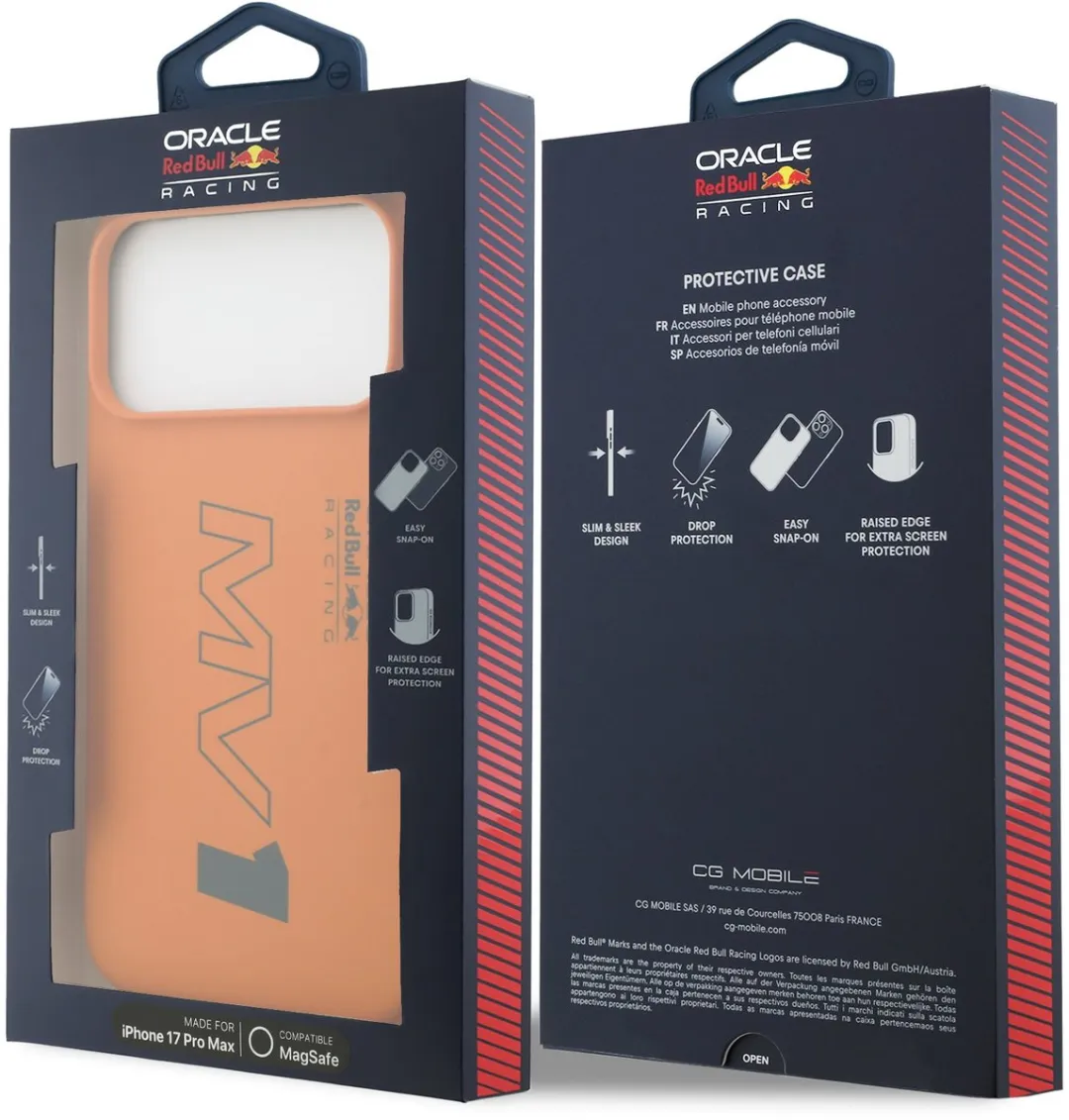 Red Bull Racing Back Cover Case iPhone 17 Pro Max 14916 - Oranje