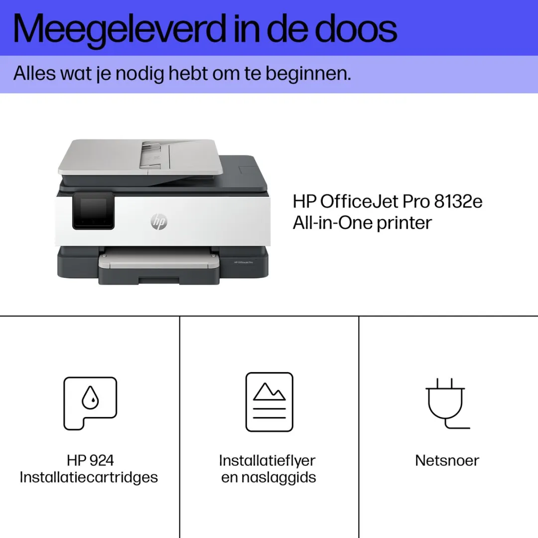 HP OfficeJet Pro 8132e All-in-One Printer 40Q45B - Grijs