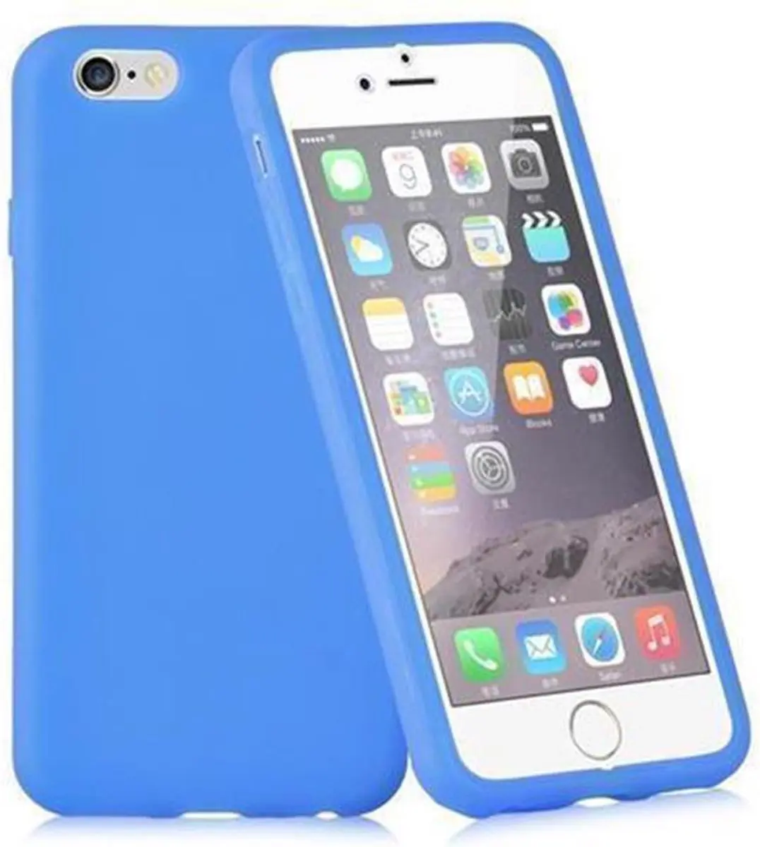 Cadorabo Hoesje geschikt voor Samsung Galaxy S6 in ALKALINE BLAUW