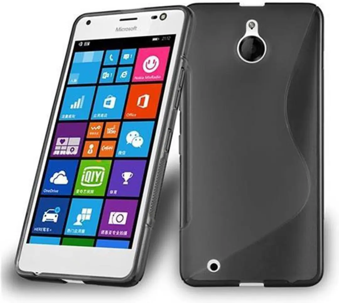 Cadorabo Hoesje geschikt voor Nokia Lumia 850 in ZWARTE OXIDE