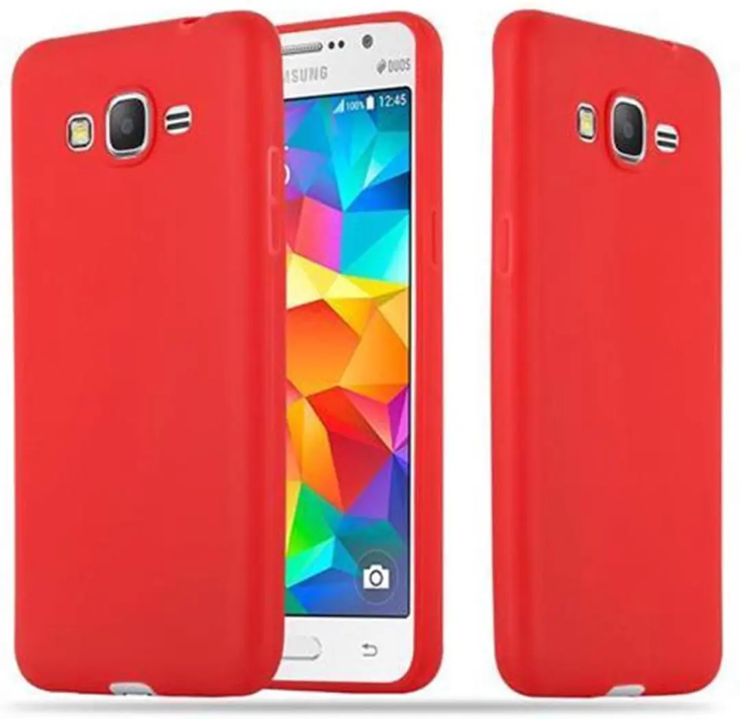 Cadorabo Hoesje geschikt voor Samsung Galaxy GRAND PRIME in CANDY ROOD