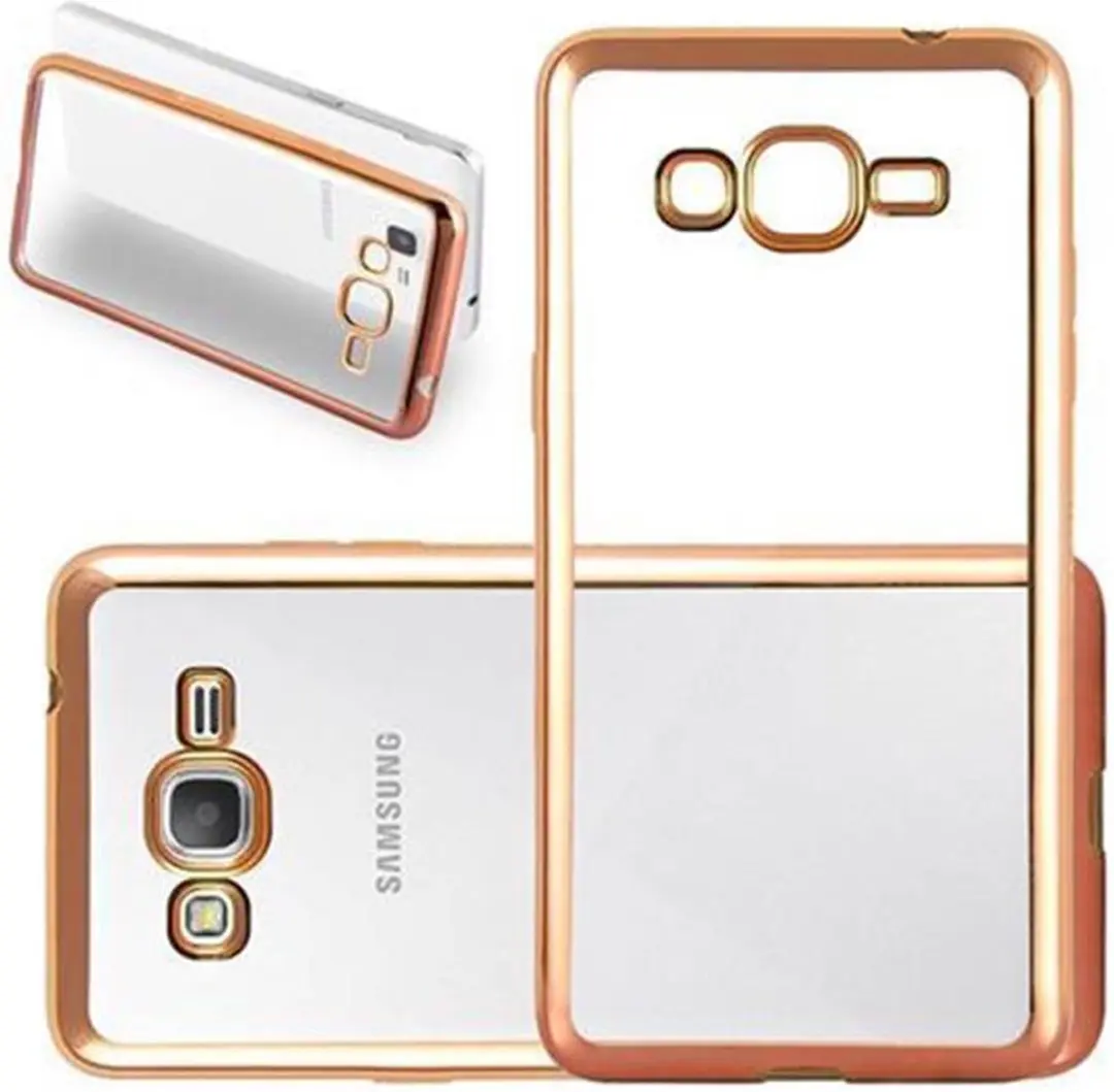 Cadorabo Hoesje geschikt voor Samsung Galaxy GRAND PRIME in CHROOM GOUD