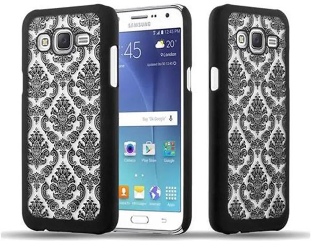 Cadorabo Hoesje geschikt voor Samsung Galaxy J7 2015 in ZWART
