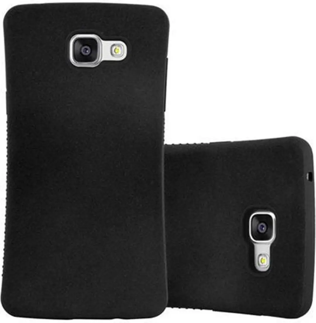 Cadorabo Hoesje geschikt voor Samsung Galaxy A3 2016 in MINERAAL ZWART