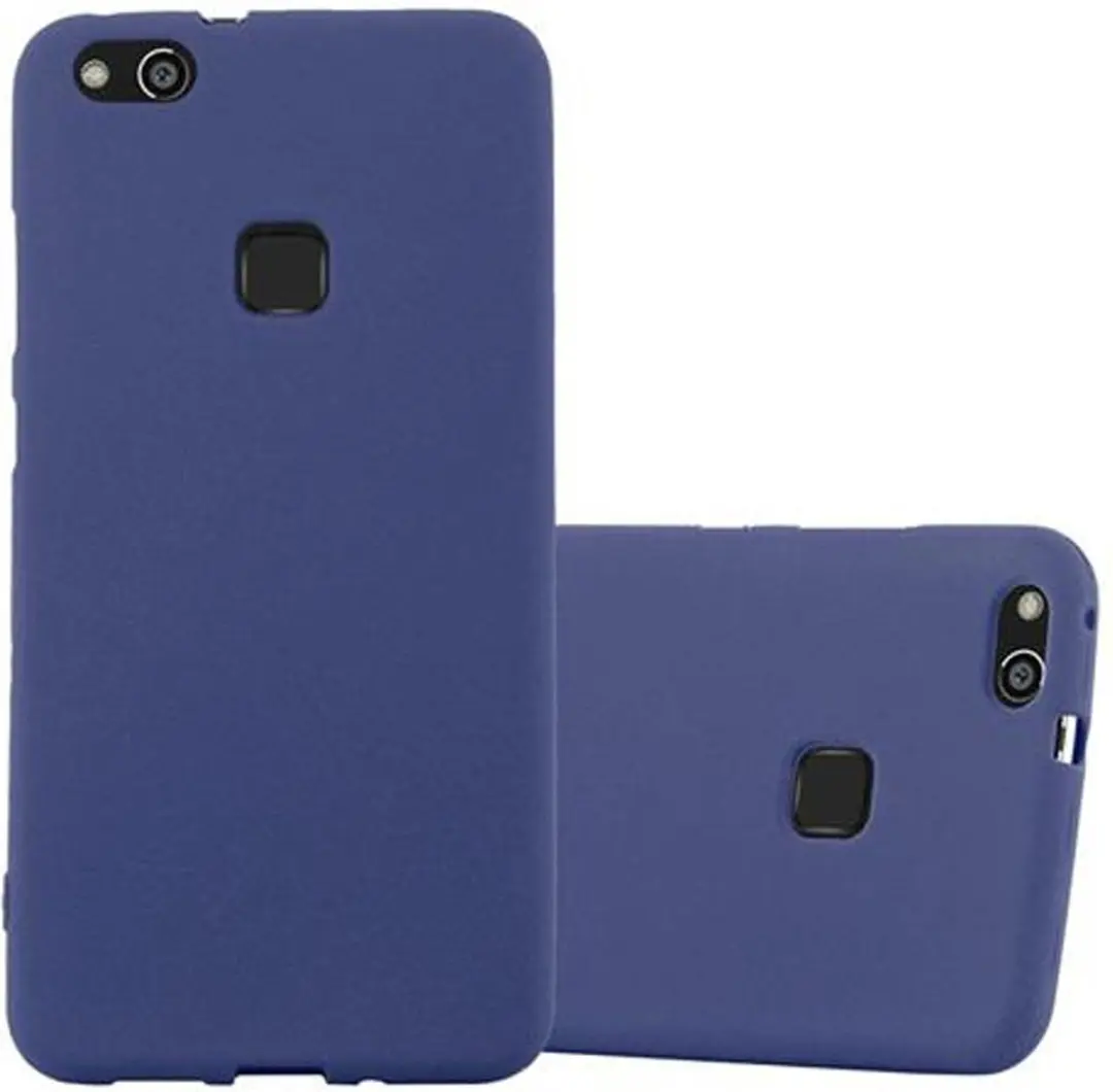Cadorabo Hoesje geschikt voor Huawei P10 LITE in FROST DONKER BLAUW