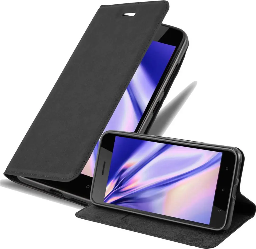 Cadorabo Hoesje geschikt voor HTC Desire 10 PRO in ZWARTE NACHT