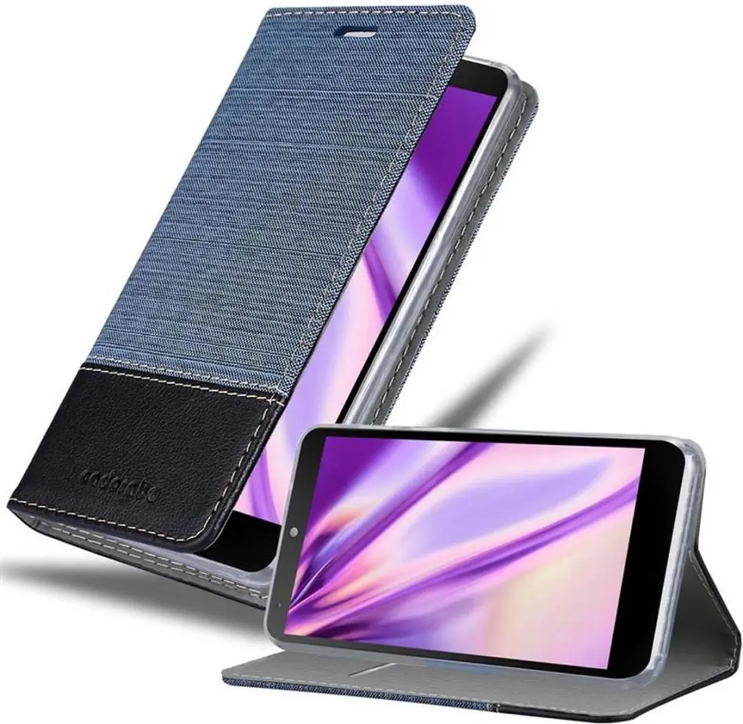 Cadorabo Hoesje geschikt voor LG Google NEXUS 5 in DONKERBLAUW ZWART