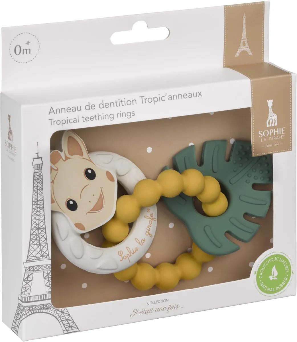Sophie de Giraf Tropical Bijtring - Natuurlijk Rubber - Multikleur