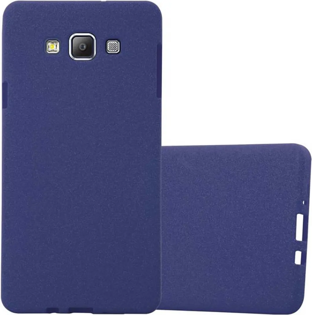 Cadorabo Hoesje geschikt voor Samsung Galaxy A7 2015 in FROST DONKER BLAUW