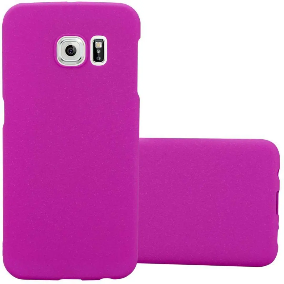 Cadorabo Hoesje geschikt voor Samsung Galaxy S6 EDGE PLUS in FROSTY ROZE
