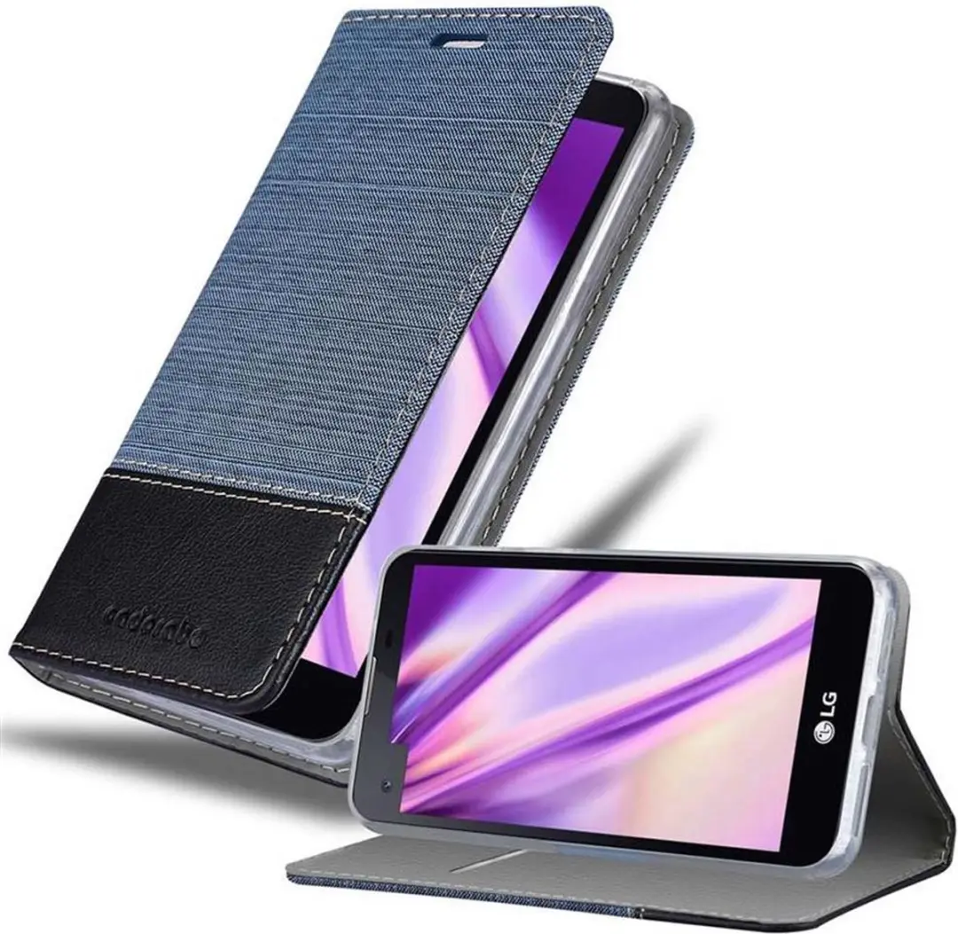 Cadorabo Hoesje geschikt voor LG X SCREEN in DONKERBLAUW ZWART