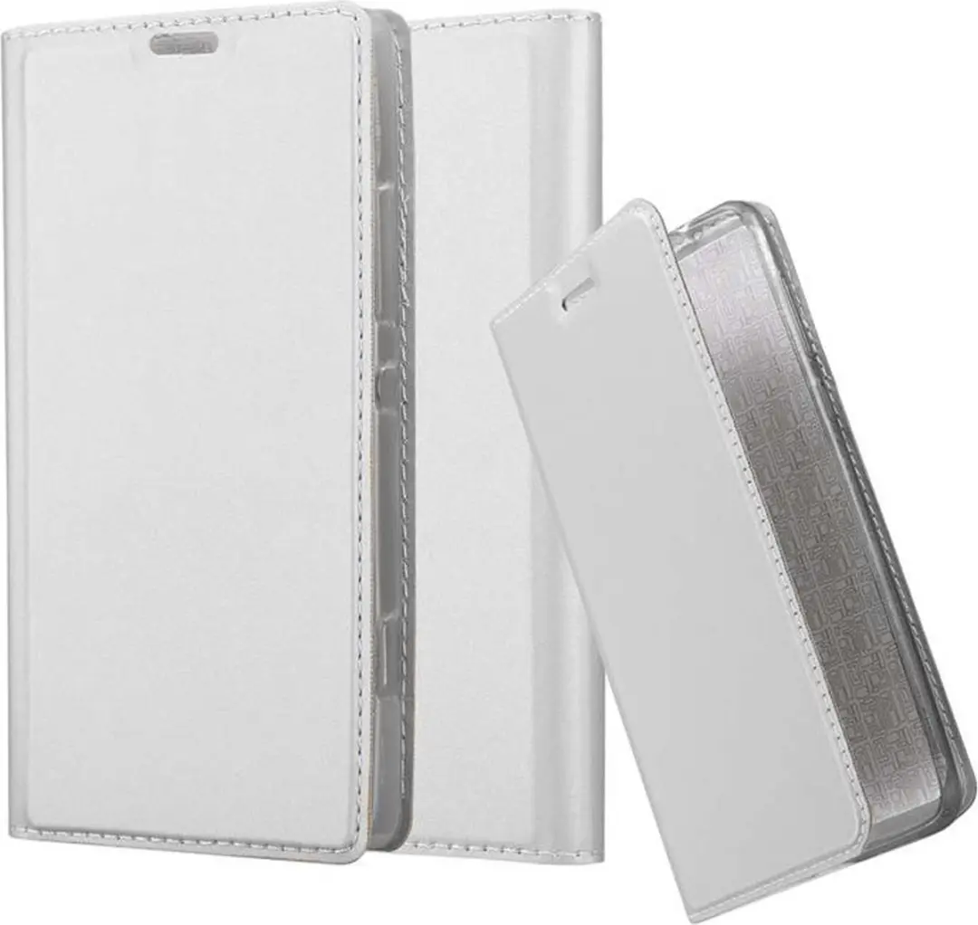 Cadorabo Hoesje geschikt voor Sony Xperia SP in CLASSY ZILVER