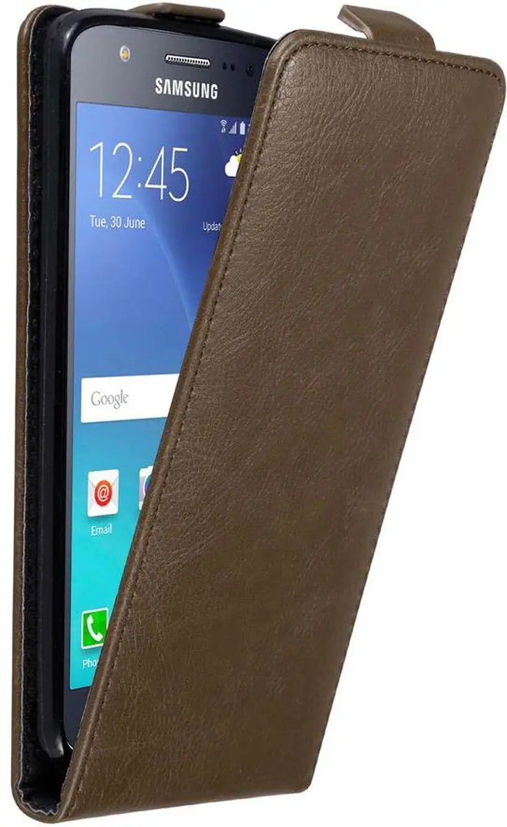 Cadorabo Hoesje geschikt voor Samsung Galaxy J5 2015 in KOFFIE BRUIN