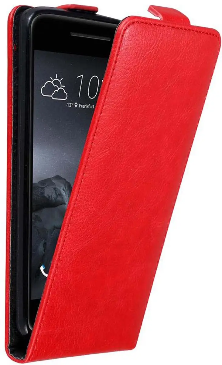 Cadorabo Hoesje geschikt voor HTC ONE A9 in APPEL ROOD