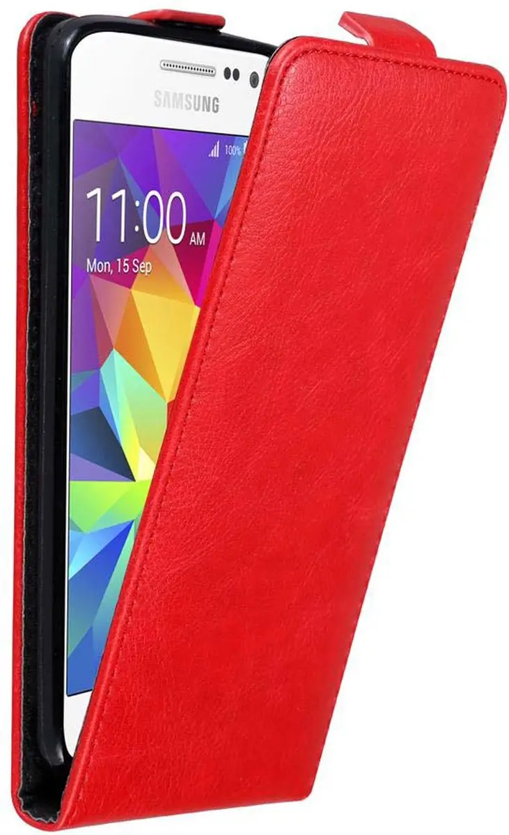 Cadorabo Hoesje geschikt voor Samsung Galaxy GRAND PRIME in APPEL ROOD