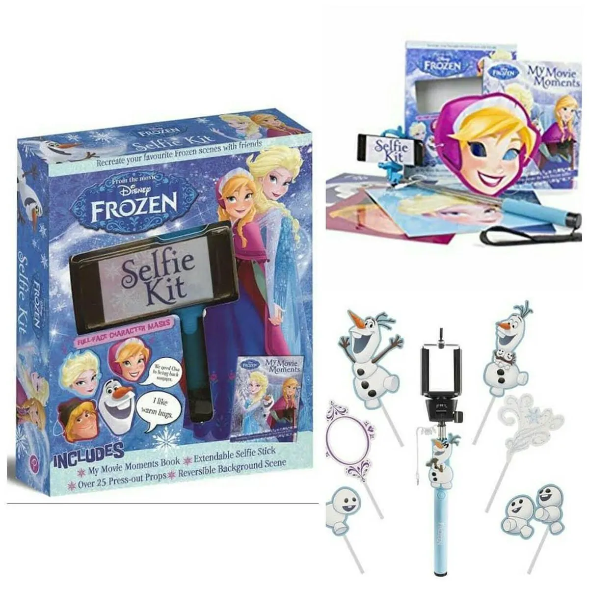 Disney Frozen Selfiekit Junior 35cm Karton - Blauw/Multicolor - afbeelding 2 van 2