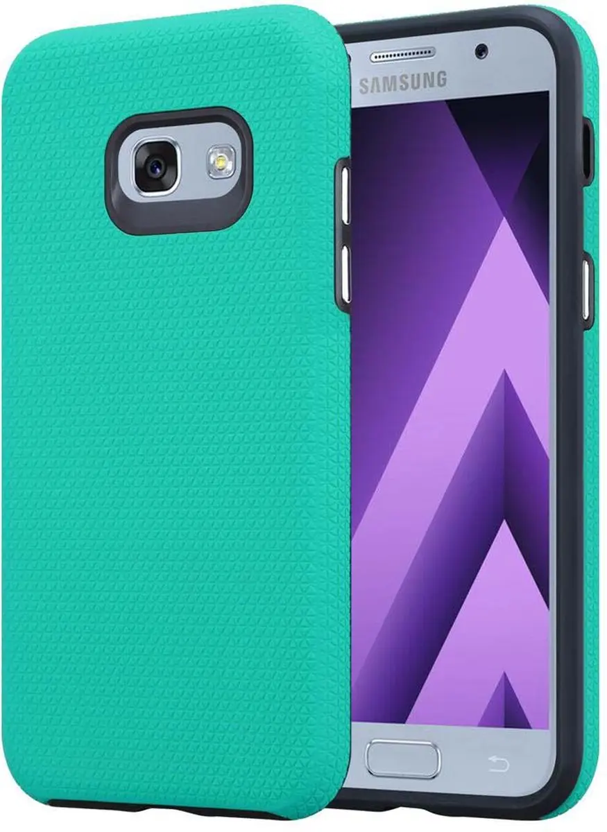 Cadorabo Hoesje geschikt voor Samsung Galaxy A3 2017 in LELIES TURKOOIS