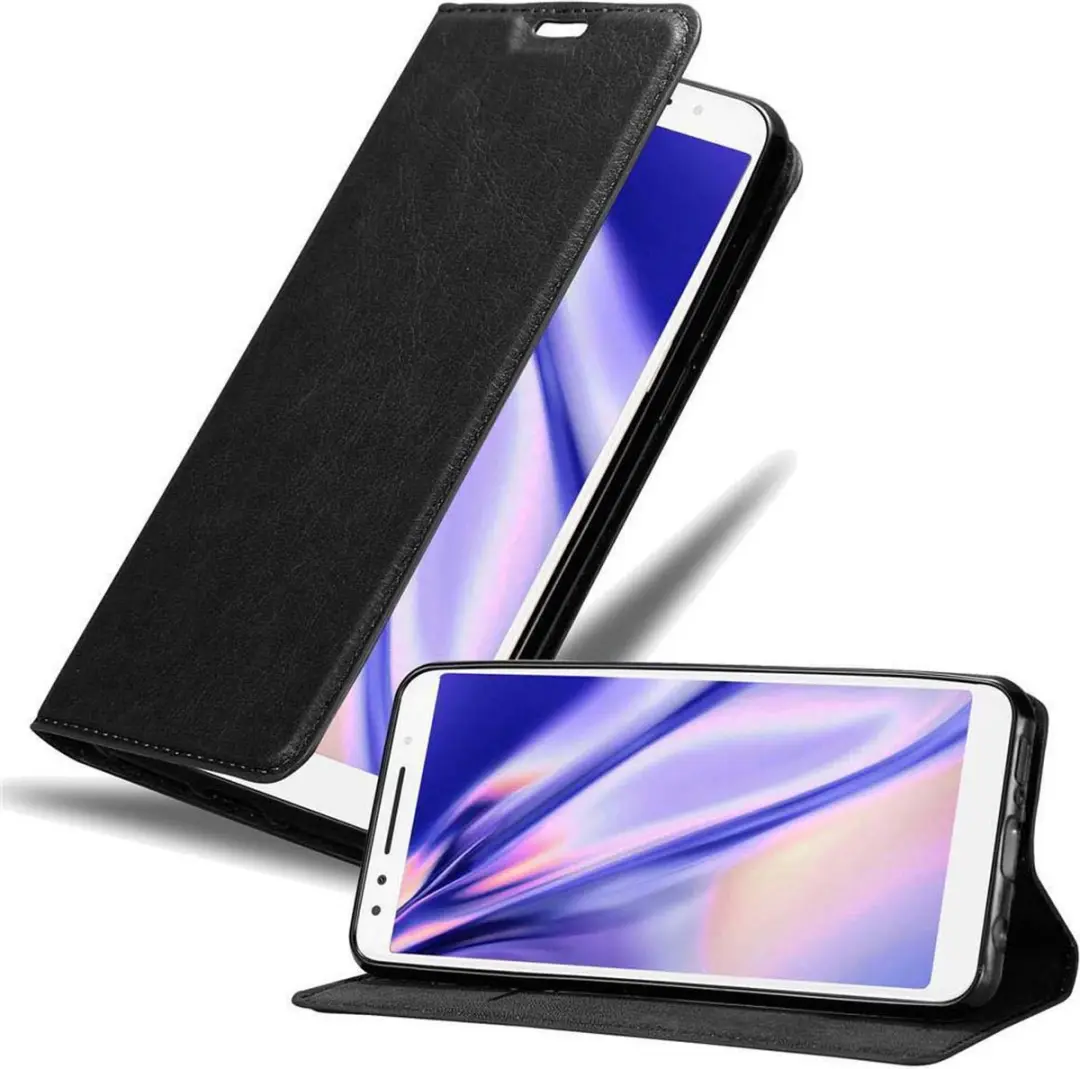 Cadorabo Hoesje geschikt voor Alcatel 3 2018 in ZWARTE NACHT