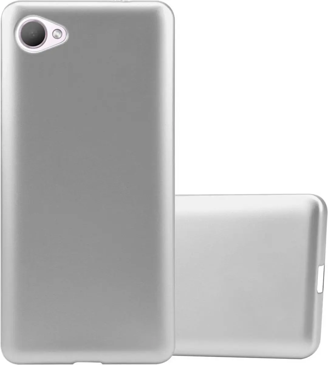 Cadorabo Hoesje geschikt voor HTC Desire 12 in METALLIC ZILVER
