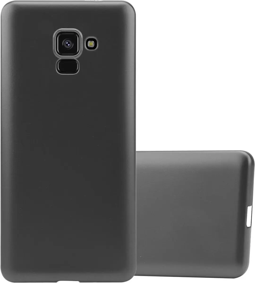 Cadorabo Hoesje geschikt voor Samsung Galaxy A8 2018 in METALLIC GRIJS