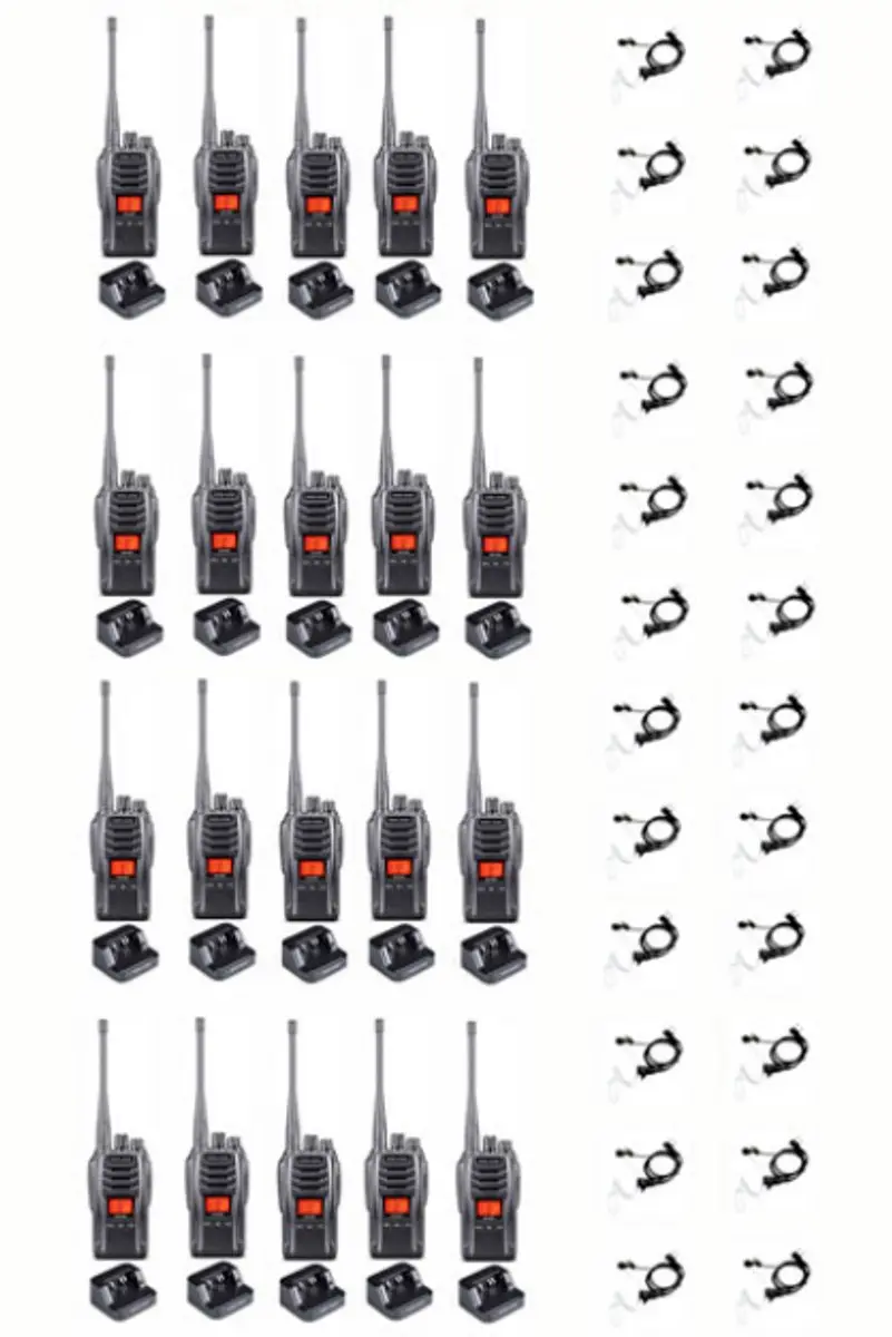 Set van 24 Midland G13 PRO UHF PMR446 / LPD69 robuuste Portofoons met beveiligin