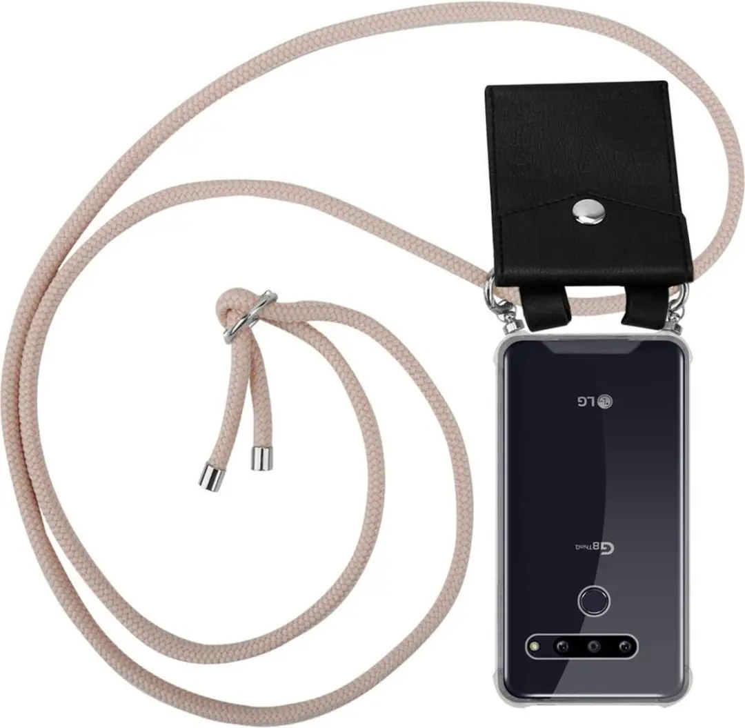 Cadorabo Hoesje geschikt voor LG G8 ThinQ in PEARLY ROSE GOUD