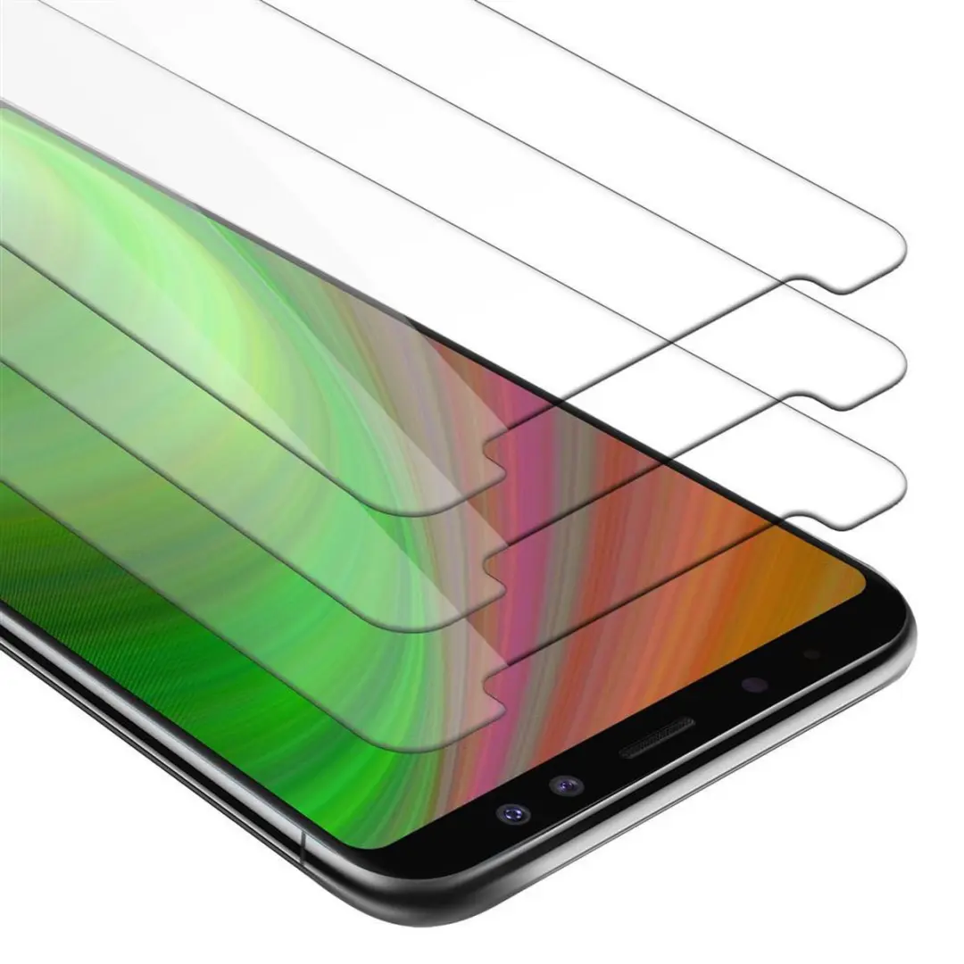 Cadorabo 3x Screenprotector geschikt voor Samsung Galaxy A8 2018
