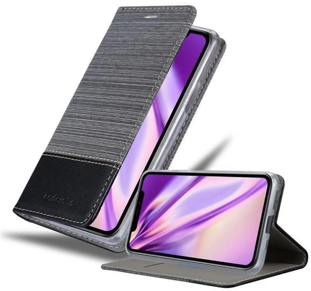 Cadorabo Hoesje geschikt voor Apple iPhone 11 PRO MAX in GRIJS ZWART