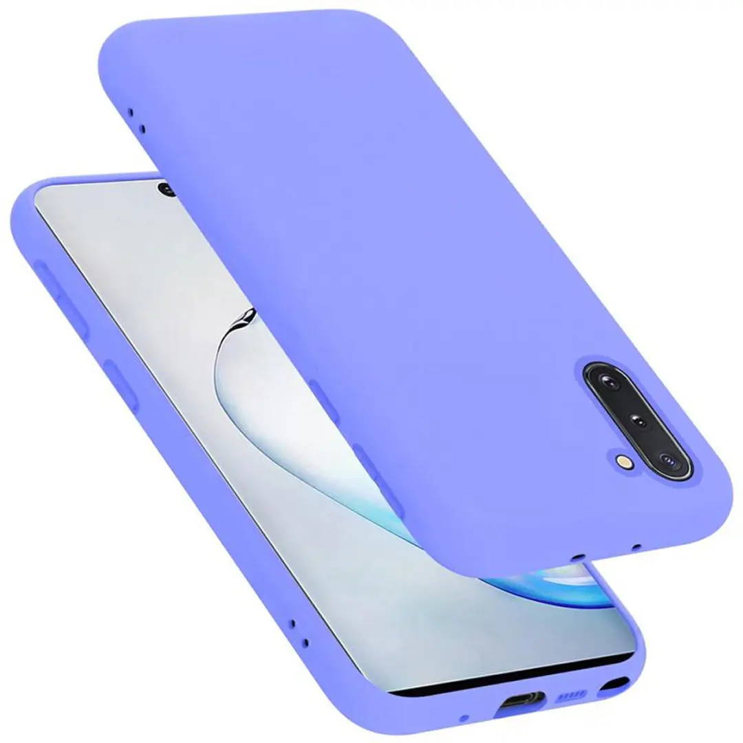 Cadorabo Hoesje geschikt voor Samsung Galaxy NOTE 10 in LIQUID LICHT PAARS
