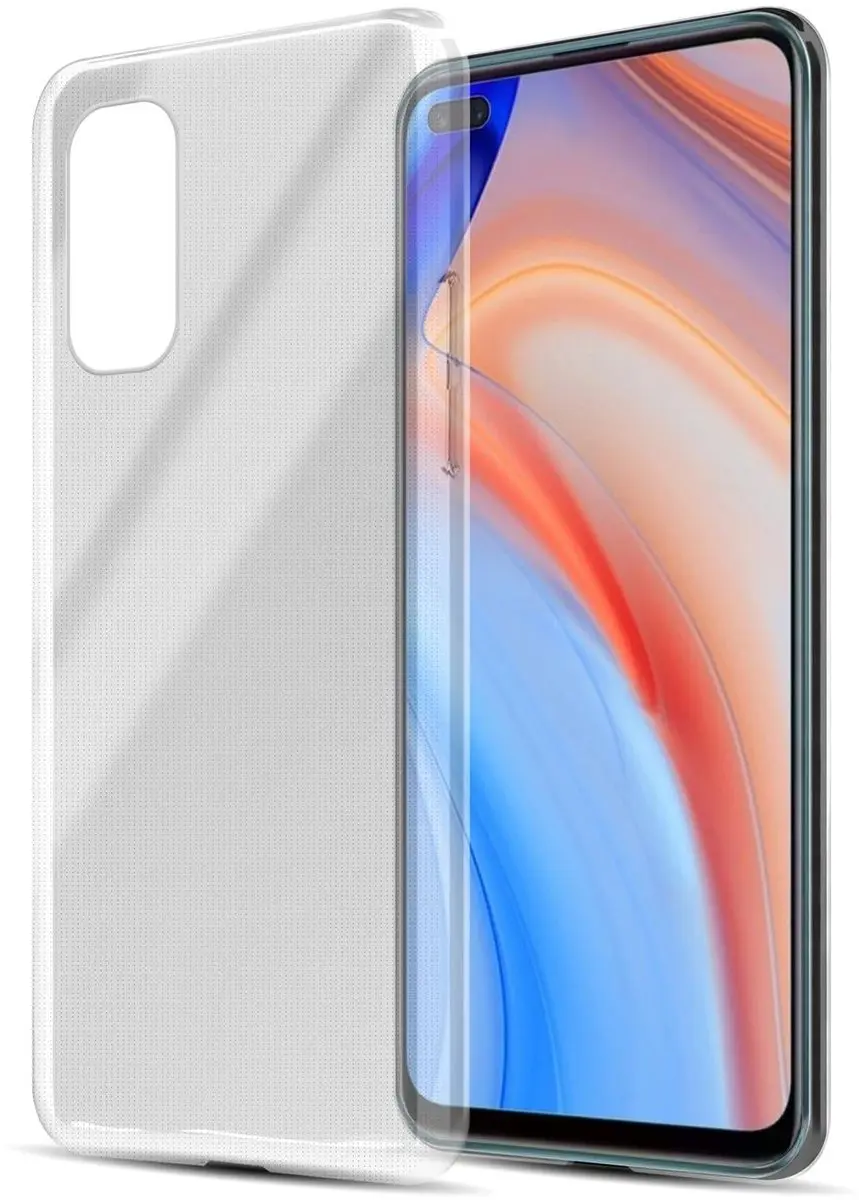 Cadorabo Hoesje geschikt voor Oppo Reno4 in VOLLEDIG TRANSPARANT