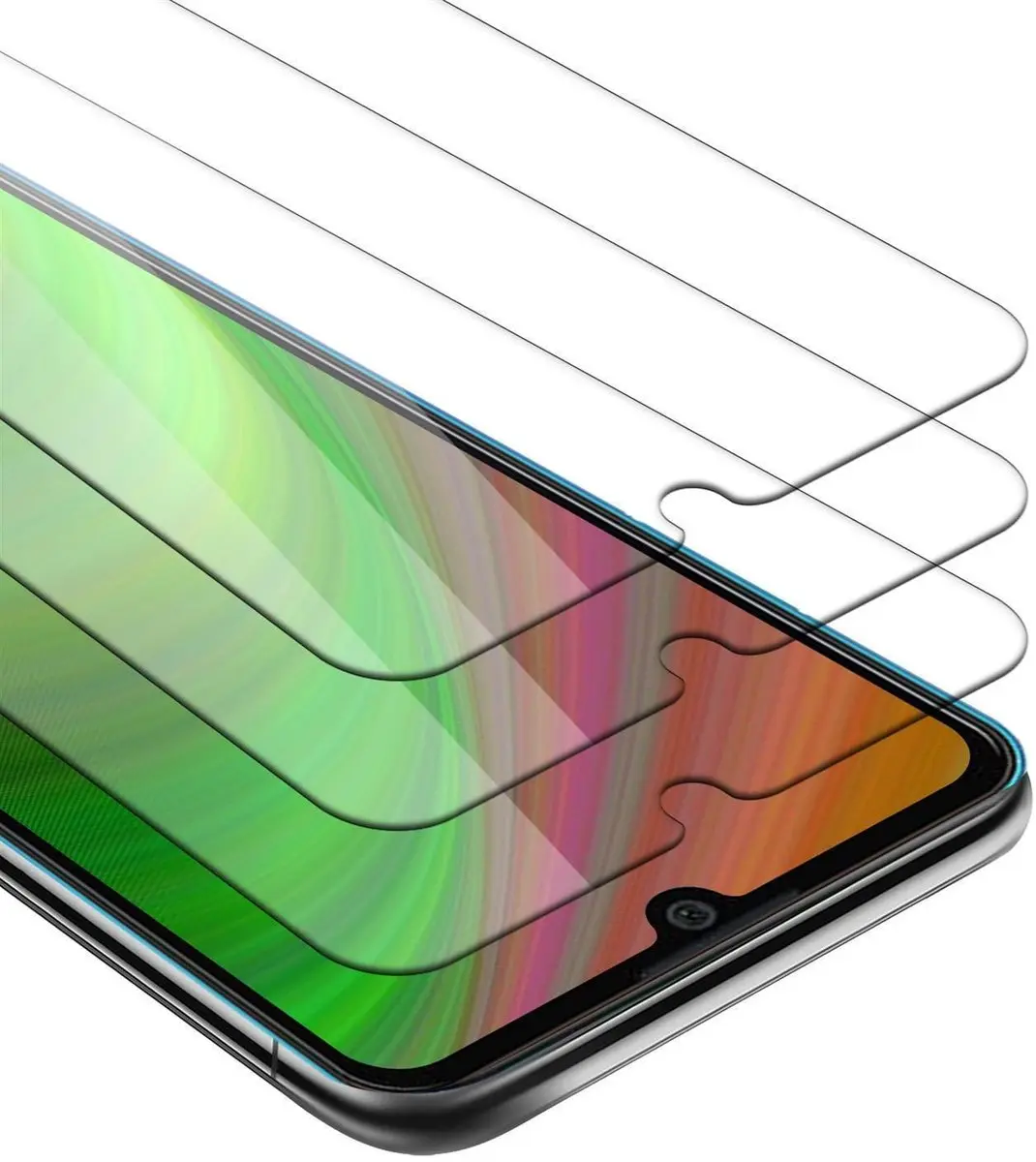 Cadorabo 3x Screenprotector geschikt voor ZTE Blade A7 2019